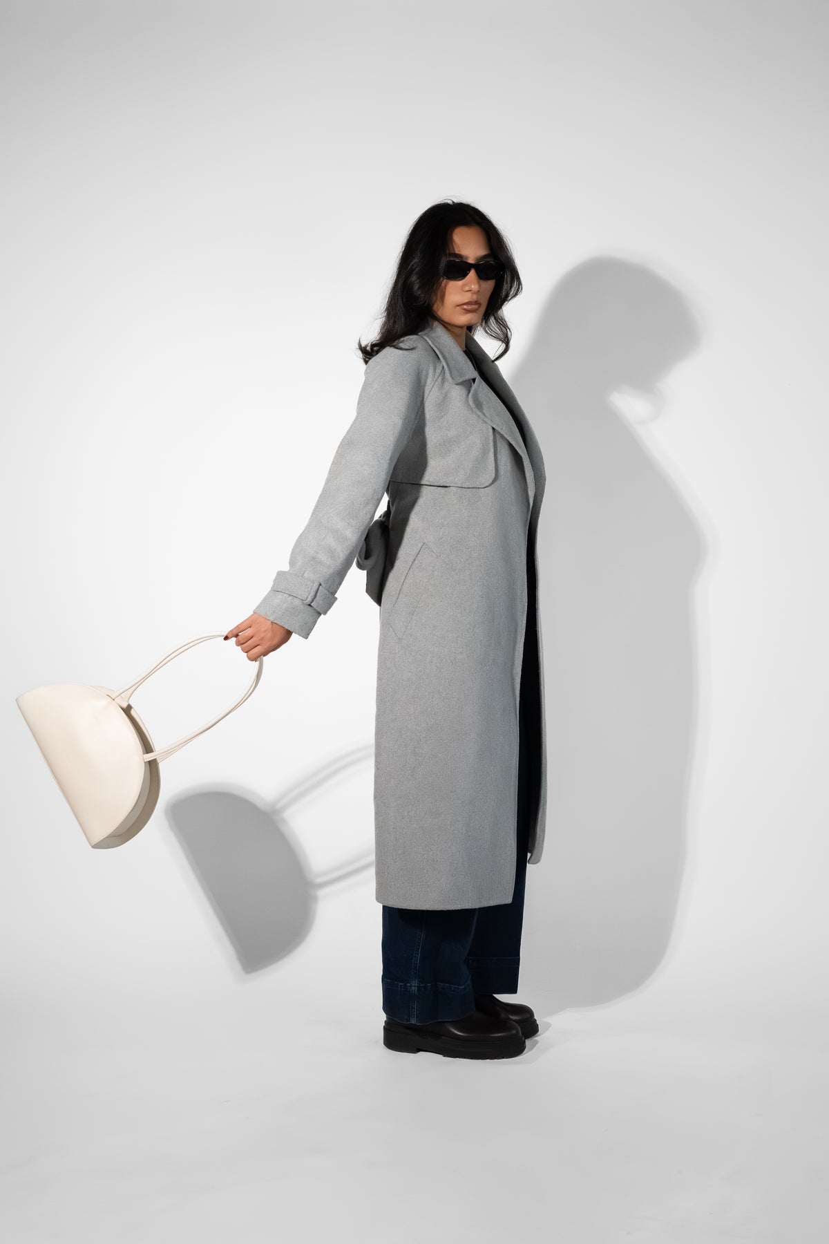 The Terra Latte - Cream Leather Shoulder Bag | ALTRILA