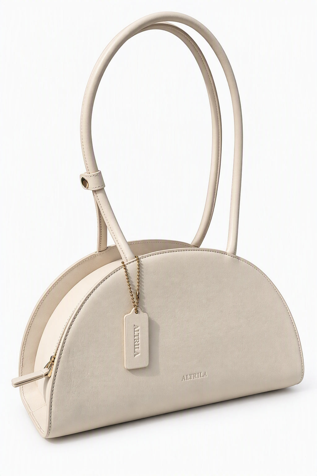 The Terra Latte - Cream Leather Shoulder Bag | ALTRILA