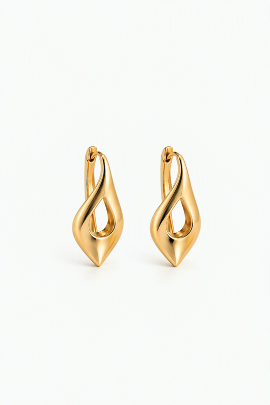 Minimalist Gold Earrings | Water-Resistant 18K Gold | ALTRILA