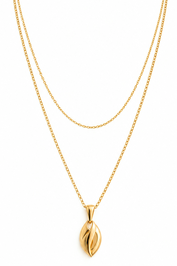The Signature Layering Duo | 18K Gold Water-Resistant Necklace Set | ALTRILA