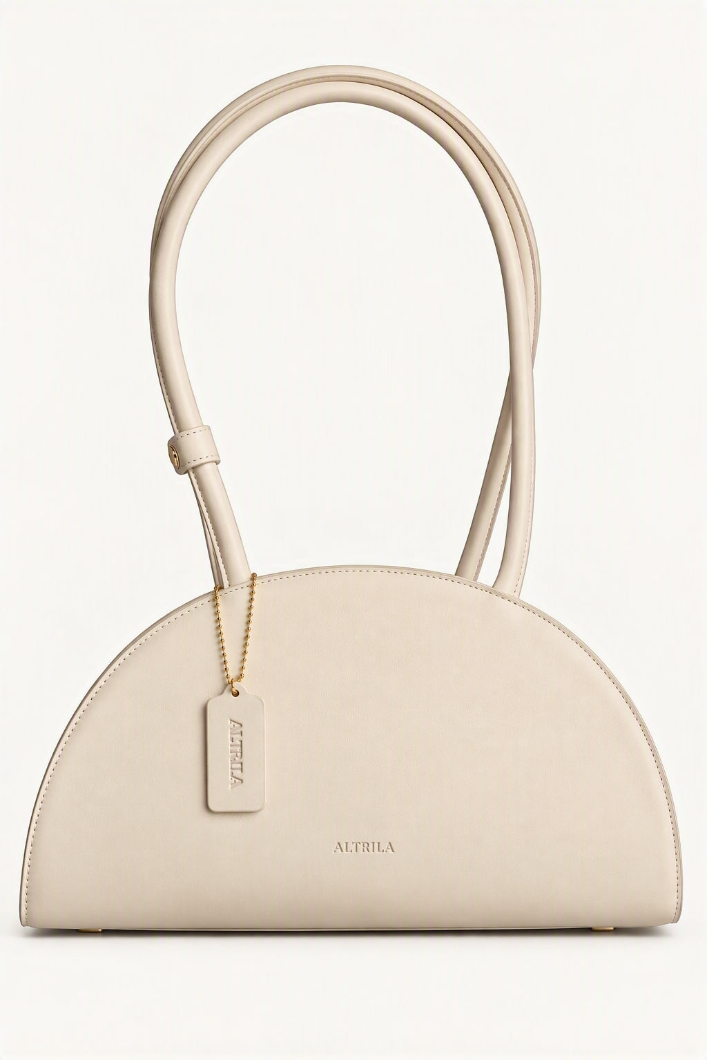 The Terra Latte - Cream Leather Shoulder Bag | ALTRILA