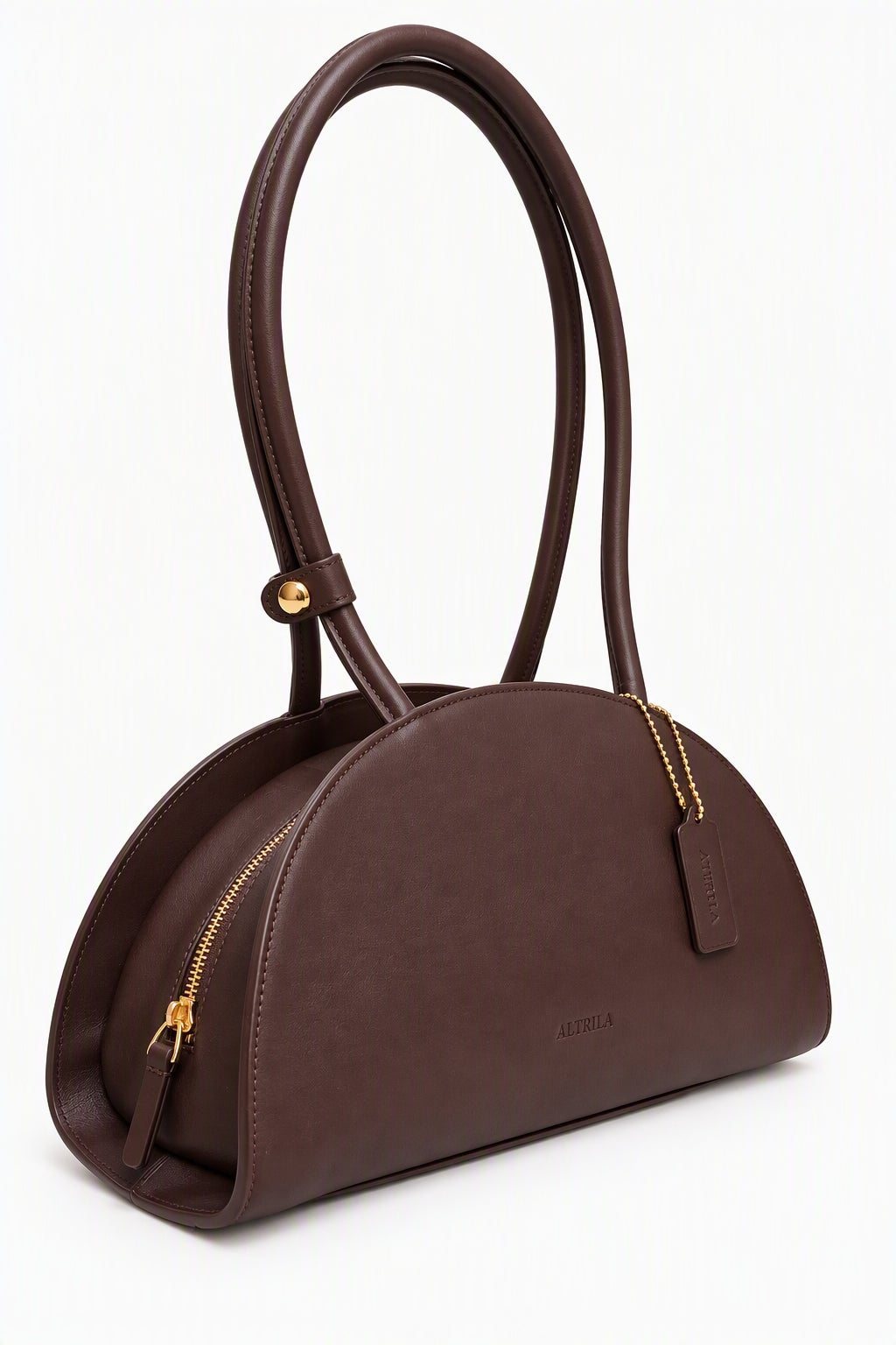 The Terra Expresso - Brown Leather Shoulder Bag | ALTRILA